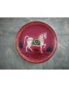 Wooden Wall Decor Plate - Red Wooden Wall Decor Plate - Red